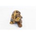 Handmade Natural tiger's eye gemstone dog figure Decorative gift item K 9